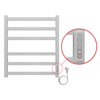 Товар: Полотенцесушитель электрический AZARIO PALERMO 500/600 квадрат, 6 секций, диммер справа, белый арт-AZ83856W - фото 3 Полотенцесушитель электрический AZARIO PALERMO 500/600 квадрат, 6 секций, диммер справа, белый арт-AZ83856W — фото 3, Электрические полотенцесушители