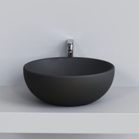 Раковина Ambassador Queen (450*450*175) ЧЁРНАЯ МАТОВАЯ арт-116T20201 — фото 5, Раковины встраиваемые сверху