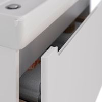 Товар: Тумба Lemark BUNO MINI 70 см под 1 раковину, подвесная, 1 ящик, цвет планки: Серый, цвет корпуса, фа арт-LM05BM70T - фото 3 Тумба Lemark BUNO MINI 70 см под 1 раковину, подвесная, 1 ящик, цвет планки: Серый, цвет корпуса, фа арт-LM05BM70T — фото 3, Тумбы под раковину