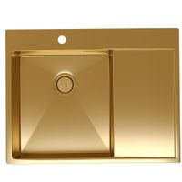Товар: Кухонная мойка Reflexion Iseo RX2250GD брашированное золото - фото 340 Кухонная мойка Reflexion Iseo RX2250GD брашированное золото — фото 340, Кухонные мойки