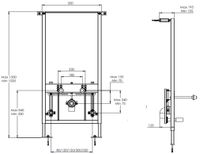 Инсталляция AZARIO для Биде (AZ-8040-1001) арт-AZ-8040-1001/F-0053-0025 — фото 2, Инсталляции для биде