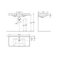 Тумба под раковину подвесная La Fenice Cubo FNC-01-CUB-G-100, серо-зеленая — фото 3, Тумбы под раковину