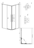 Товар: 1/2 душевого ограждения Grossman Galaxy 1/2.K33.01.12.32.00 (120х195) золото сатин,стекло прозрачное, 1 место - фото 10 1/2 душевого ограждения Grossman Galaxy 1/2.K33.01.12.32.00 (120х195) золото сатин,стекло прозрачное, 1 место — фото 10, Раздвижные душевые двери