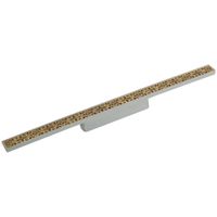 MIGLIORE Трап душевой, 700х40 мм., с гидрозатвором и декоративн. решеткой, бронза 24896 — фото 1, Трапы для душа