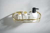 Товар: AQ4916BG полка для душа, шлиф. золото - фото 3 AQ4916BG полка для душа, шлиф. золото — фото 3, Полки для ванной и душа