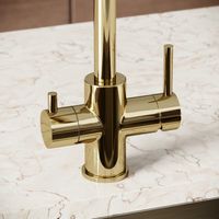 Смеситель для кухни SANCOS Vela с возможностью подключения фильтра для воды, цвет полированное золото, арт. SC4013ZG — фото 6, Смесители для кухни