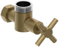 Вентиль Вентиль Сунержа угловой крест (G 1" НР х G 3/4" НГ) Золотой шёлк арт-32-1304-0134 — фото 3, Комплектующие для полотенцесушителей