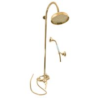 Смеситель Labe для душа с керамическим переключателем, золотой, арт-L081.5/3Z — фото 1, Душевые стойки