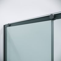 Душевое ограждение Niagara Nova NG-34-13AGR-A100GR-34 (130х100х195) ппрямоугольник,раздвижная,графит,стекло прозрачное,2 места — фото 8, Душевые уголки