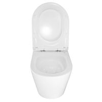 Товар: Унитаз подвесной Azario LANDER 345х490х350 безободковый, смыв "Скрытое Торнадо", с быстросъемным сиденьем "Микролифт" арт-AZ-2802E - фото 4 Унитаз подвесной Azario LANDER 345х490х350 безободковый, смыв "Скрытое Торнадо", с быстросъемным сиденьем "Микролифт" арт-AZ-2802E — фото 4, Подвесные унитазы