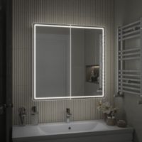 Зеркальный шкаф VIGO Geometry Classic 80 подвесной белый (118) — фото 6, Зеркальные шкафы в ванную