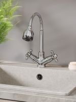 Товар: OneLife смеситель для кухни двухвентильный полимерный с гибким изливом, хром арт-P03-004cr - фото 9 OneLife смеситель для кухни двухвентильный полимерный с гибким изливом, хром арт-P03-004cr — фото 9, Смесители для кухни