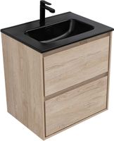 Товар: Тумба с раковиной Aquanet Милан 60 цв. дуб светлый 00340167 - фото 5 Тумба с раковиной Aquanet Милан 60 цв. дуб светлый 00340167 — фото 5, Тумбы с раковиной