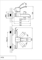 Товар: Смеситель для ванны D&K Rhein , хром арт-DA1473201 - фото 3 Смеситель для ванны D&K Rhein , хром арт-DA1473201 — фото 3, Смеситель для ванны