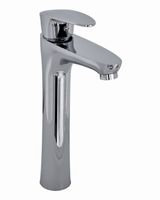 OneLife смеситель для накладной раковины однорычажный полимерный высокий, хром арт-P09-121cr — фото 3, Смесители для раковины