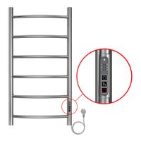 Полотенцесушитель электрический AZARIO VERONA 400/800 6 секций, диммер справа, хром арт-AZ04848 — фото 3, Электрические полотенцесушители