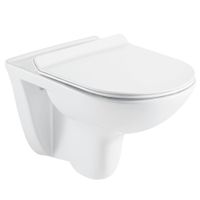 Унитаз подвесной Azario Pavia 530х355х360 безободковый, с ультратонким сидением микролифт арт-AZ-2142 — фото 10, Подвесные унитазы