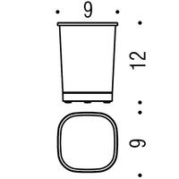 Стакан COLOMBO DESIGN ALIZE настольный цвет хром арт-B2541 — фото 2, Стаканы для зубных щеток