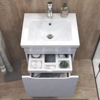 Тумба под раковину VIGO Grani 50 подвесная белый (028 белый) — фото 4, Тумбы под раковину