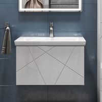 Тумба под раковину VIGO Geometry 70 подвесная белый арт-034 — фото 2, Тумбы под раковину