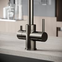 Смеситель для кухни SANCOS Vela с возможностью подключения фильтра для воды, цвет вороненая сталь, арт. арт-SC4013GG — фото 7, Смесители для кухни