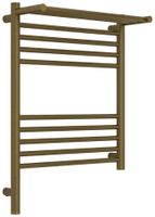 Полотенцесушитель электрический Сунержа Богема 3.1 с полкой 600х500 МЭМ левый Состаренная бронза арт-05-6006-6050 — фото 4, Электрические полотенцесушители