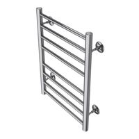 Полотенцесушитель водяной AZARIO PARMA 400/600 8 секций, нижнее/диагональное подключение, 1/2", хром арт-AZ10146S — фото 2, Водяные полотенцесушители