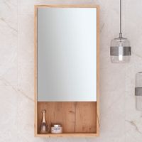 Зеркальный шкаф MELBOURNE 40 /правый/дуб/AQUA DE MARCO 1040CMEL/V.2.0 — фото 2, Зеркальные шкафы в ванную