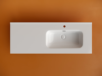 Раковина накладная мебельная CERAMICANOVA Element чаша справа с отверстием под смеситель 1210x465x180 мм цвет белый арт-CN7006R — фото 2, Раковины встраиваемые сверху