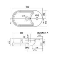 Раковина Scarabeo SEVENTY накладная с переливом с одним отверстием цвет белый арт-8094 — фото 6, Раковины накладные