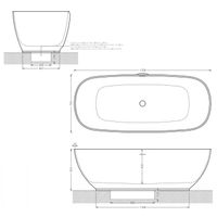 Ванна Artceram HOOP отдельностоящая цвет белый матовый арт-ACW002 01 — фото 2, Ванны из искусственного камня