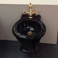 Биде SIMAS LANTE подвесное с одним отверстием цвет черный арт-LA19.NE — фото 2, Биде подвесные