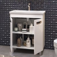 Тумба под раковину VIGO Plaza 60 напольная белый (023) — фото 3, Тумбы под раковину