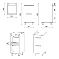 Тумба под раковину арт-Э-Бай06040-022Я — фото 11, Тумбы под раковину
