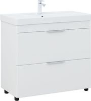 Товар: Тумба с раковиной Aquanet Ирис new 90 напольная 2 ящ. цв.белый глянец 00342094 - фото 2 Тумба с раковиной Aquanet Ирис new 90 напольная 2 ящ. цв.белый глянец 00342094 — фото 2, Тумбы с раковиной