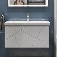 Товар: Тумба под раковину VIGO Geometry 80 подвесная белый (035) - фото 2 Тумба под раковину VIGO Geometry 80 подвесная белый (035) — фото 2, Тумбы под раковину