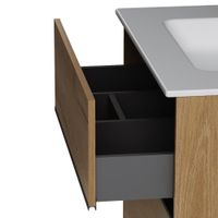 Sense, База под раковину, универсальная, 80 см, 2 ящика, цвет: дерево арт-M7BFUX0802OF — фото 5, Тумбы под раковину