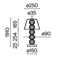 Настольный светильник Maytoni MOD555TL-L8G3K — фото 2, Настольные лампы