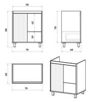 Тумба под раковину арт-RIS-06070-0342Я — фото 8, Тумбы под раковину