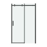 Товар: Дверь в нишу Grossman Classic (140х195) графит сатин,стекло прозрачное,раздвижная, 1 место арт-100.K33.04.140.42.00 - фото 1 Дверь в нишу Grossman Classic (140х195) графит сатин,стекло прозрачное,раздвижная, 1 место арт-100.K33.04.140.42.00 — фото 1, Раздвижные душевые двери