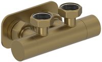 Вентиль Вентиль Сунержа 2х3/4" угловой скрытый-скрытый EU50 Золотой шёлк 32-1418-3434 — фото 3, Комплектующие для полотенцесушителей