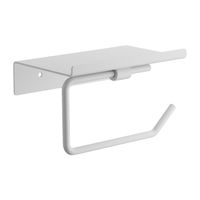 Держатель для туалетной бумаги с полкой BELZ , белый арт-B9001-8 — фото 1, Держатели туалетной бумаги