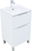 Товар: Тумба с раковиной Aquanet Алвита new 50 (Flash) напольная 2 ящ. цв. белый матовый 00345683 - фото 1 Тумба с раковиной Aquanet Алвита new 50 (Flash) напольная 2 ящ. цв. белый матовый 00345683 — фото 1, Тумбы с раковиной