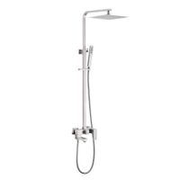 Душевая стойка ABBER Daheim AF8216SPL с изливом, сатин — фото 1, Душевые стойки