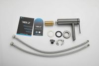 Смеситель для раковины BELZ , оружейная сталь арт-B10813-3 — фото 10, Смесители для раковины