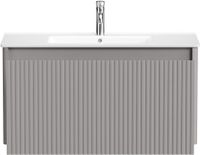 Тумба под раковину Allen Brau Gravity 100 1.370018.PGM платина матовый — фото 4, Тумбы под раковину