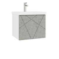 Тумба под раковину VIGO Geometry 50 подвесная бетон арт-032 бетон — фото 7, Тумбы под раковину