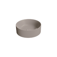 раковина накладная KUBE X Ø40 серый беж матовый арт-942605 — фото 2, Раковины накладные