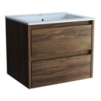 База под раковину Gio 600 подвесная, 2 выкатных ящика soft-close, C.Oak арт-VMC-2G600CO — фото 12, Тумбы под раковину