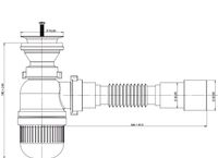Сифон Bettoserb для раковины 1 1/2" арт-125321 — фото 2, Сифоны для раковины